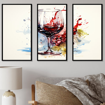 Grape Elegant Burgundy Wine I - Wine Wall Art