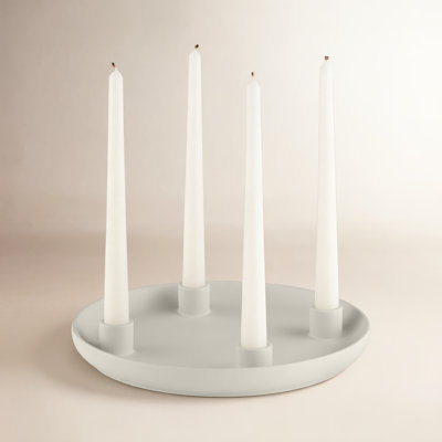 VELA Stoneware Candelabra