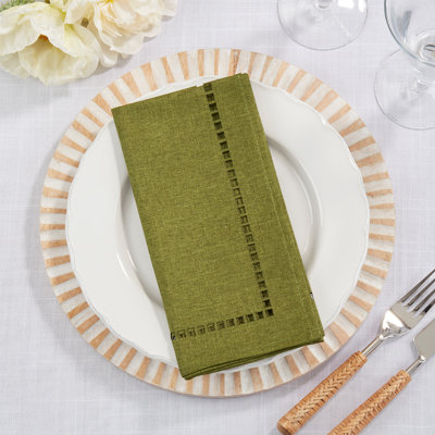 Serviette carrée en polyester Caroleta