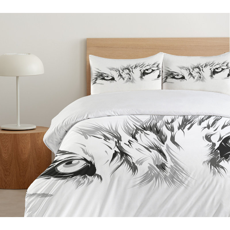 Tattoo Rustic Polyester Duvet Cover, Twin