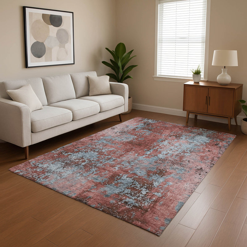 Premium Machine Washable Mayfield AMF1789 Modern Rug, Rectangle 8' x 10'