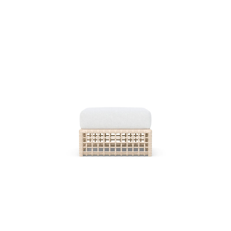 Kiawah Outdoor Ottoman with Cushion