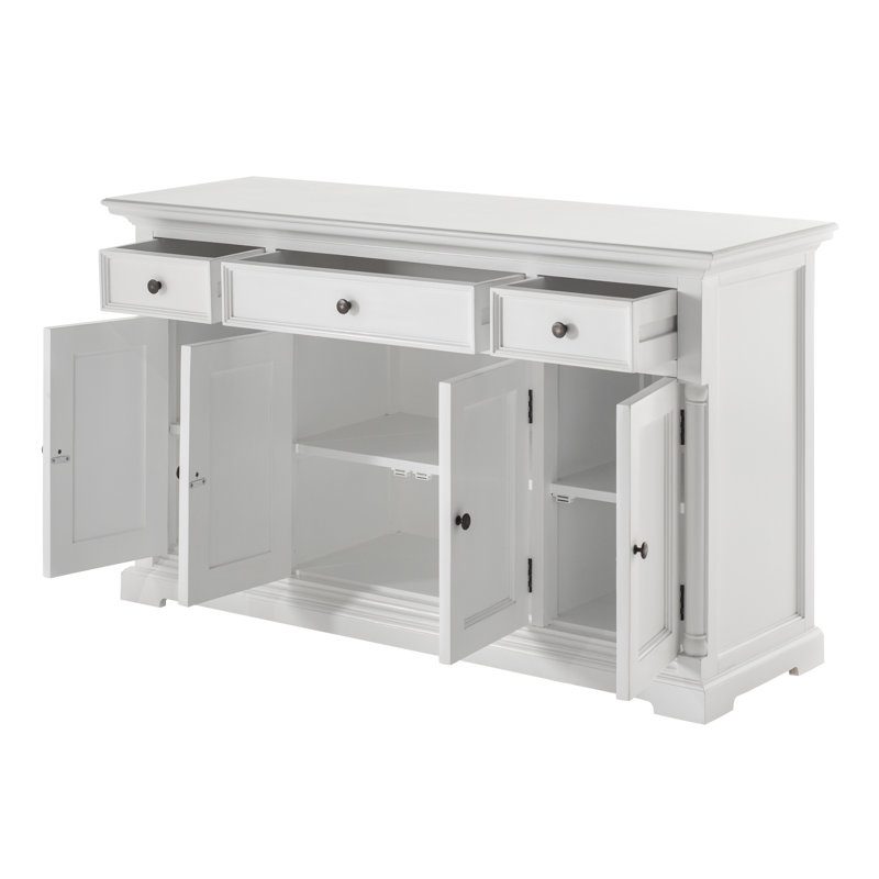 Buffet en bois massif 3 tiroirs