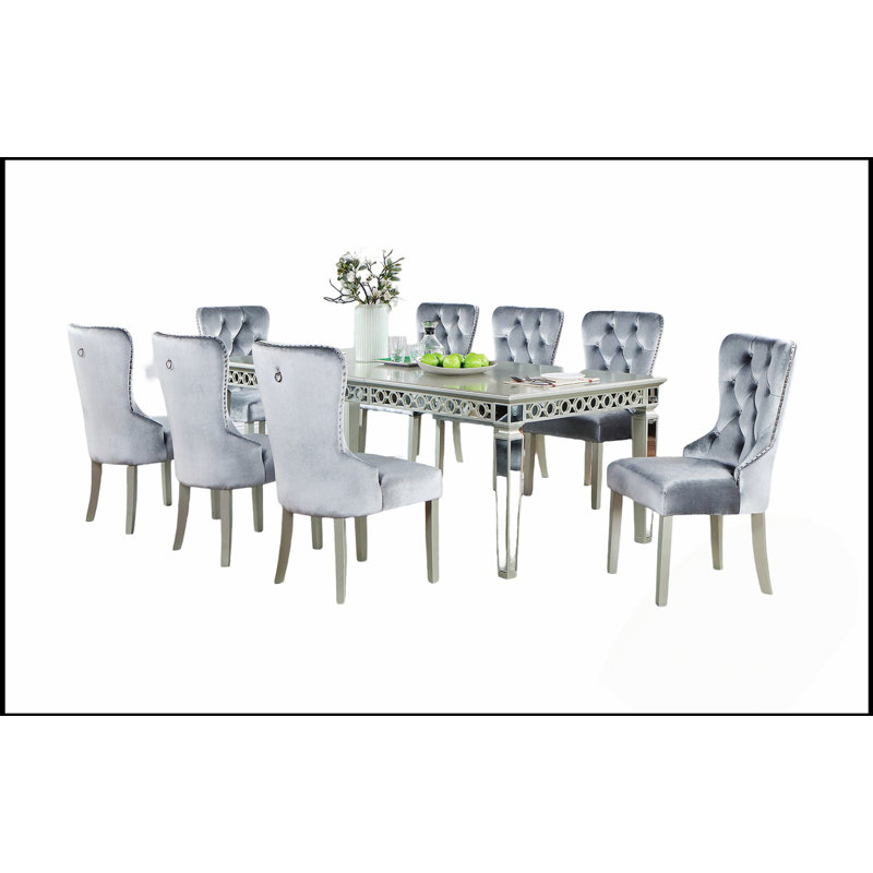 Table de salle à manger Parfield, 9 pièces : table, 8 chaises