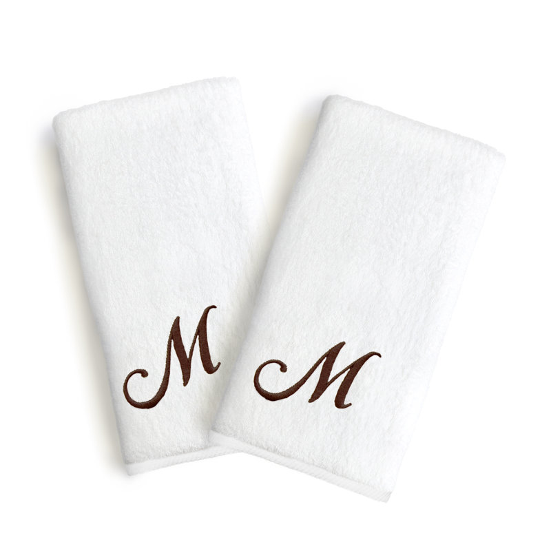 Soft Twist Hand Towel, Letter: M