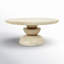 Table basse à piédestal en bois massif Munich Erlian
