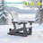 Glider Adirondack Chair with 3-Position Adjustable Backrest, Smooth Motion Chair for Patio, Wood-Like HDPE Outdoor Seating for Patio, Pool, and Yard-1491728892