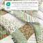 Ensemble de courtepointe réversible à motif cachemire et à motif floral-110847157