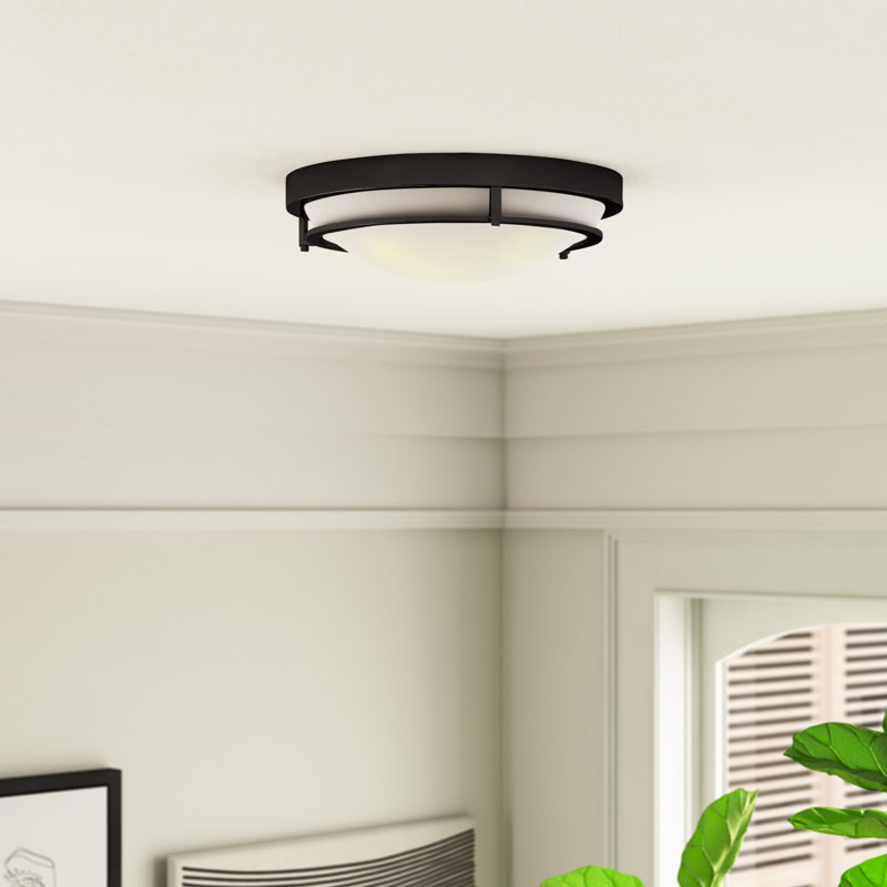 Plafonnier 2 lumières Aaru en noir mat, Noir mat