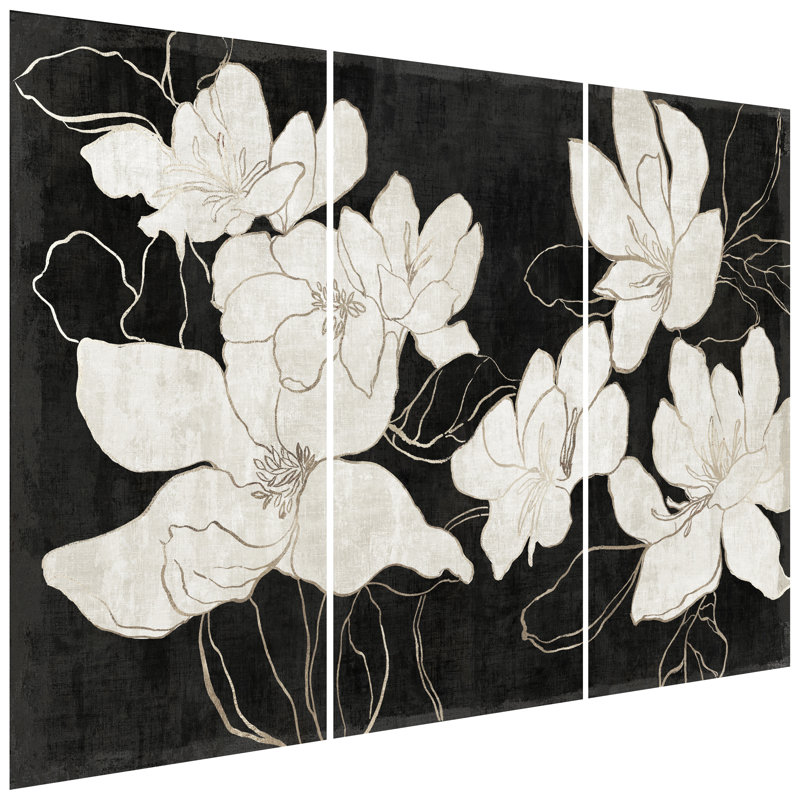 «Floral Elegance Trio», 3 pièces