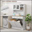 Armoire de cuisine autoportante avec station de charge, bacs à ordures inclinables et tablettes réglables pour les cuisines modernes-1481799404