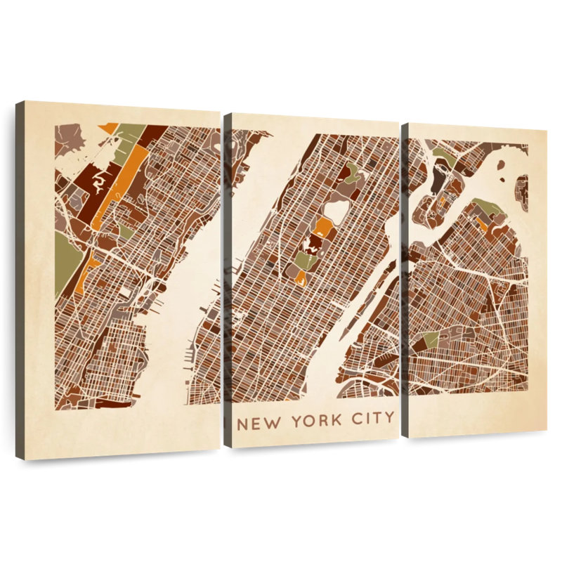 Carte Aliaz Earthy NYC, H 20 po x l 33 po