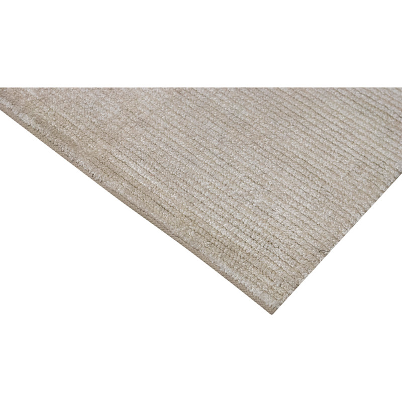 Hand Knotted Area Rug in Beige