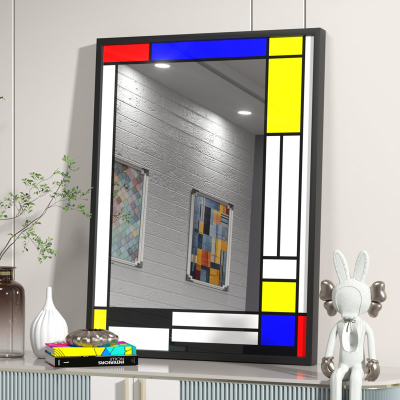 Romilly Metal Mirror, Colorful, 32" x 24"