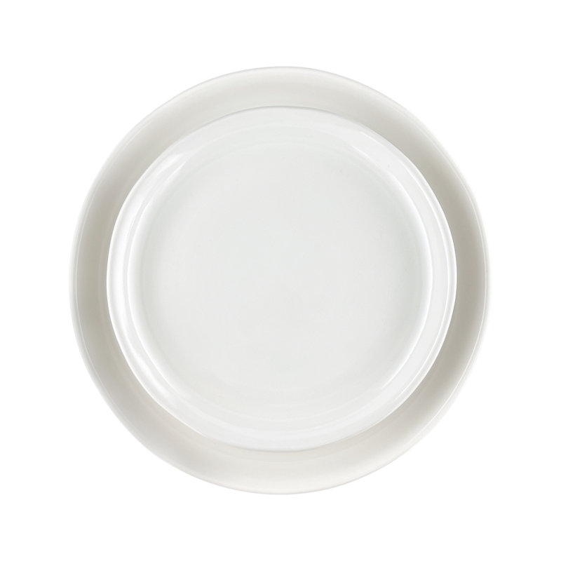 Ensemble d'assiettes 10,75 po Canvas Home Pinch, Blanc