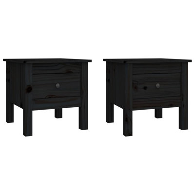 Kishawn Solid Wood Side Table Set