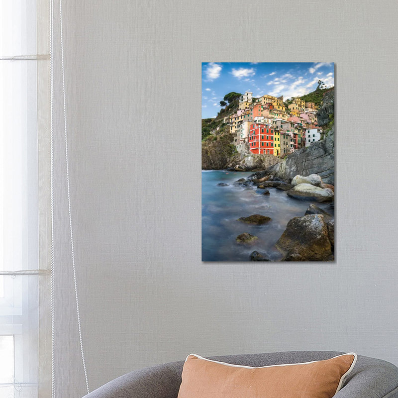 Town Of Riomaggiore, Cinque Terre, Italy by Jan Becke - Wrapped Canvas Print, 66.04 cm H x 45.72 cm W x 1.91 cm D
