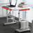 Small Standing Desk Adjustable Height, Mobile Stand up Desk with Wheels, Computer Workstations, Portable Standing Table for Treadmill Walking Pad, Rolling Desks for Home Office School-658628428