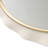  La Terrazza Oval Wall Accent Mirror - Creamy Pearl