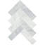 Carreau de mosaïque en pierre naturelle à motif de chevrons pour mur et plancher 2 po x 6 po Gamma (ensemble de 10)-109195440