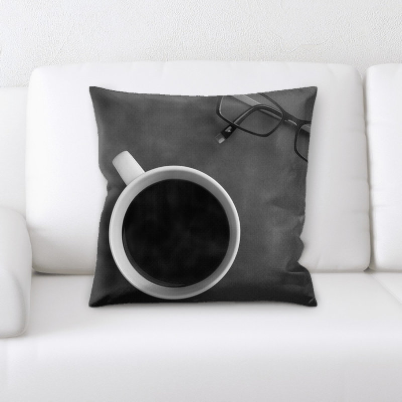 Coussin décoratif café