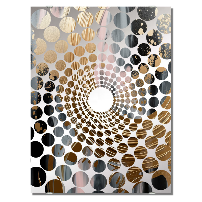Adamczak - Grand miroir mural à formes abstraites MIR137782, 40 po x 30 po