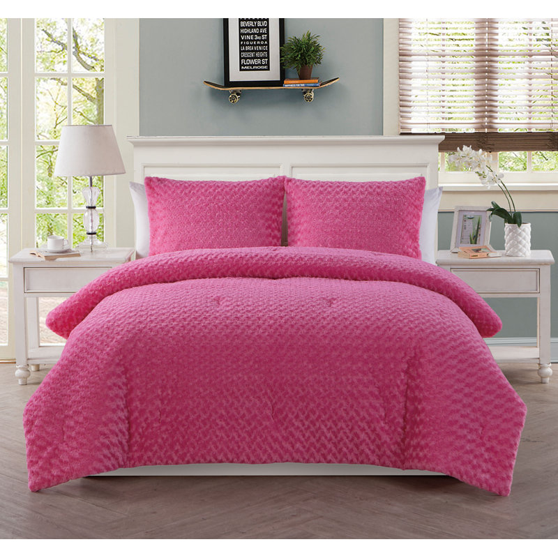 Ensemble d'édredon Petitt, Simple, Rose