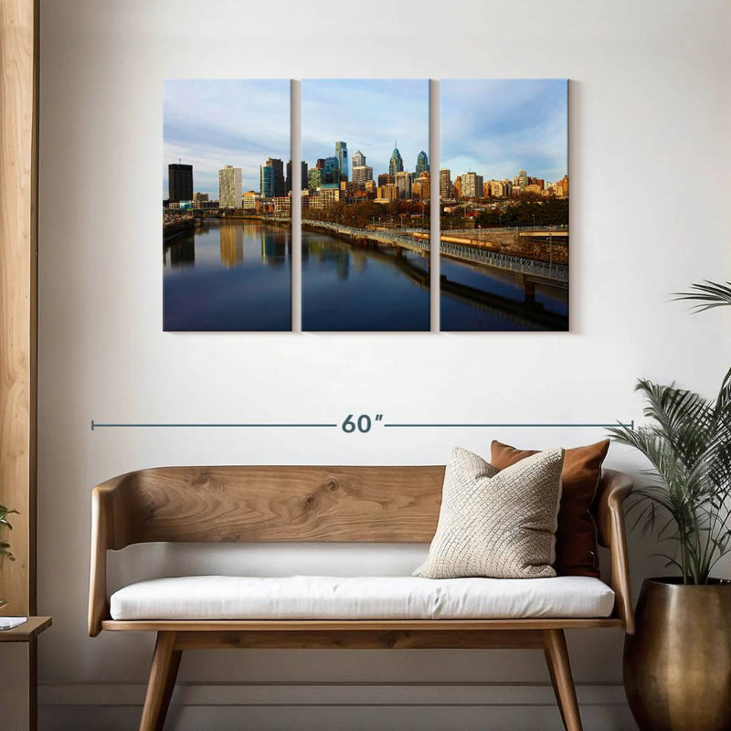 Paysage urbain de Sireci, Philadelphie, H 28 po x l 45 po