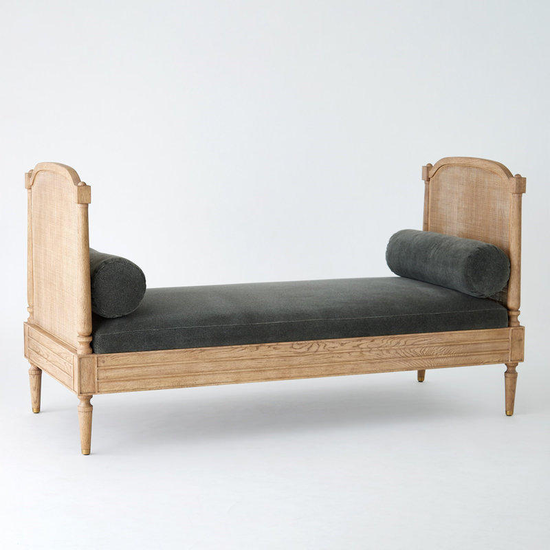 Josephine Daybed-Bleached Oak, Gray, Brown