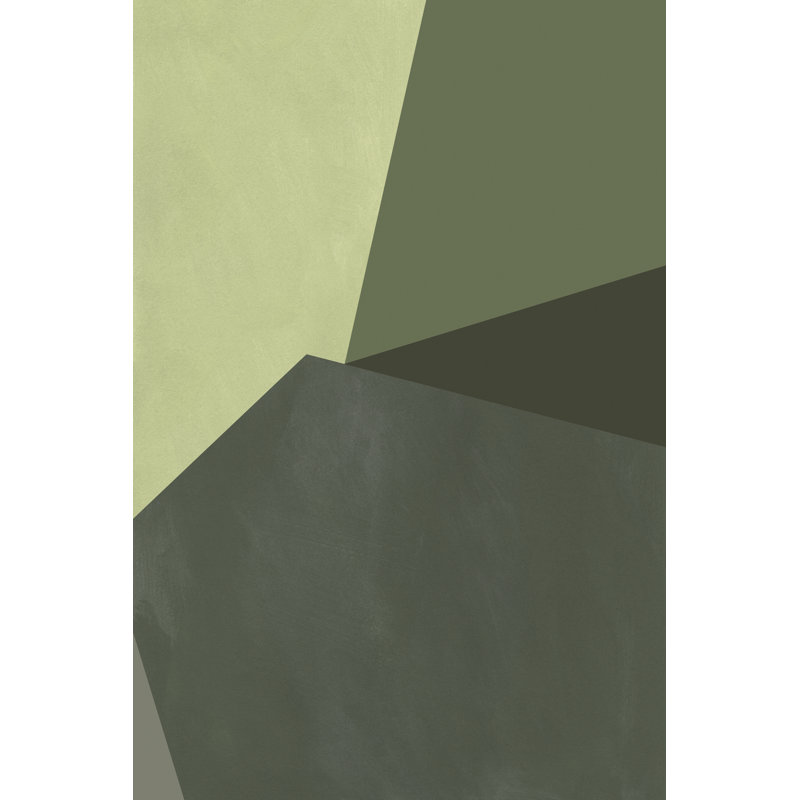 Sage Prism IV by Jacob Green - Painting, Black Floater Framed, 46 cm H x 30 cm W