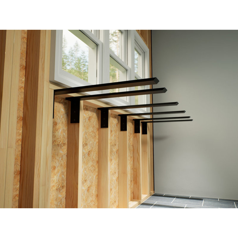 16 po x 2,5 po x 6 po Support de comptoir caché The Original, H 6 po x l 2,5 po x P 16 po