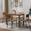 Superbe ensemble de table de salle à manger 5 pièces avec 4 chaises, parfait pour créer un espace repas harmonieux et fonctionnel dans n'importe quelle maison