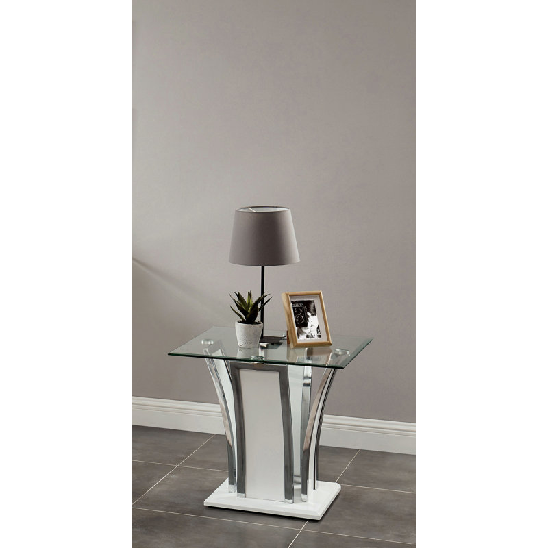 Ensemble de tables basses 2 pièces Crittendon, Blanc lustré