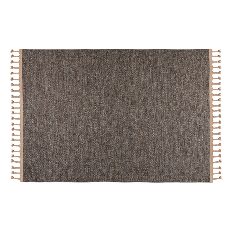 Elegant Brown Area Rug (5.2 x 7.5 Feet), 100% Polypropylene, Machine Woven, 1.5 lbs/sq ft | Antibacterial, Cotton Base, 0.24 in Pile Height | Easy to Clean, Vacuum & Machine Washable at 86°F, Perfect for Any Room