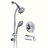 Complete Shower System with Rough in-Valve-97425489
