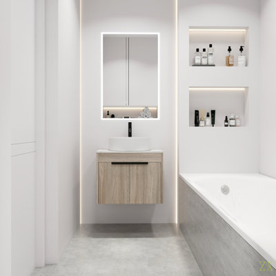 Ensemble de meuble-lavabo 24 po avec lavabo en céramique 24 po Modern Design