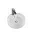 Lavabo de comptoir rond en céramique blanche - Lavabo extérieur à teinture pour salles de bain modernes