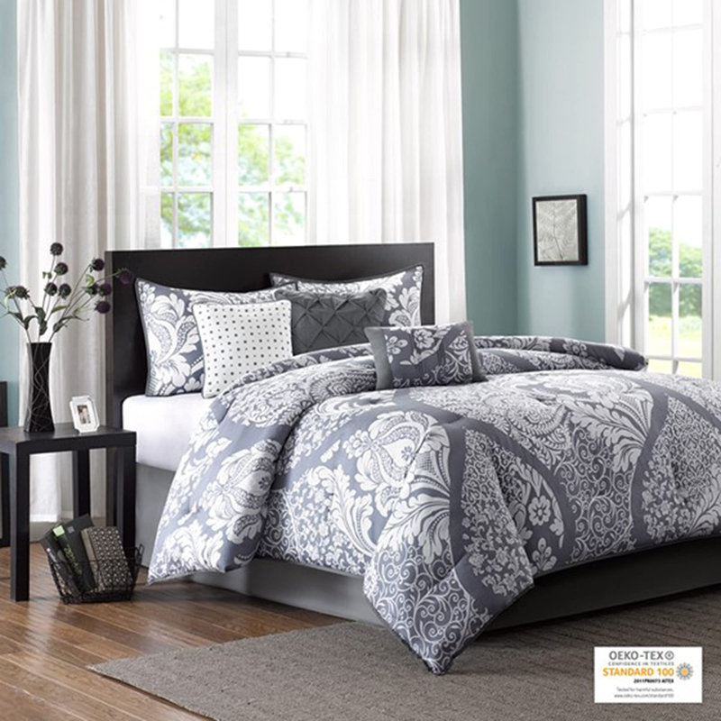 Briajah 7 Piece Cotton Printed Comforter Set