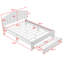 Lit plateforme tapissier avec tiroir Luceile-2146638072