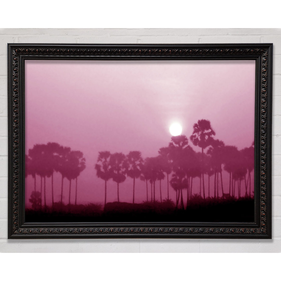 Sun Over The Deep Pink Lake - Einzelbildrahmen Kunstdrucke