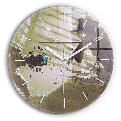Glass Wall Clock