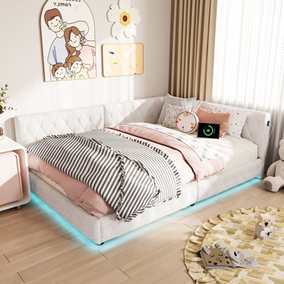 135×190 cm Upholstered Bed
