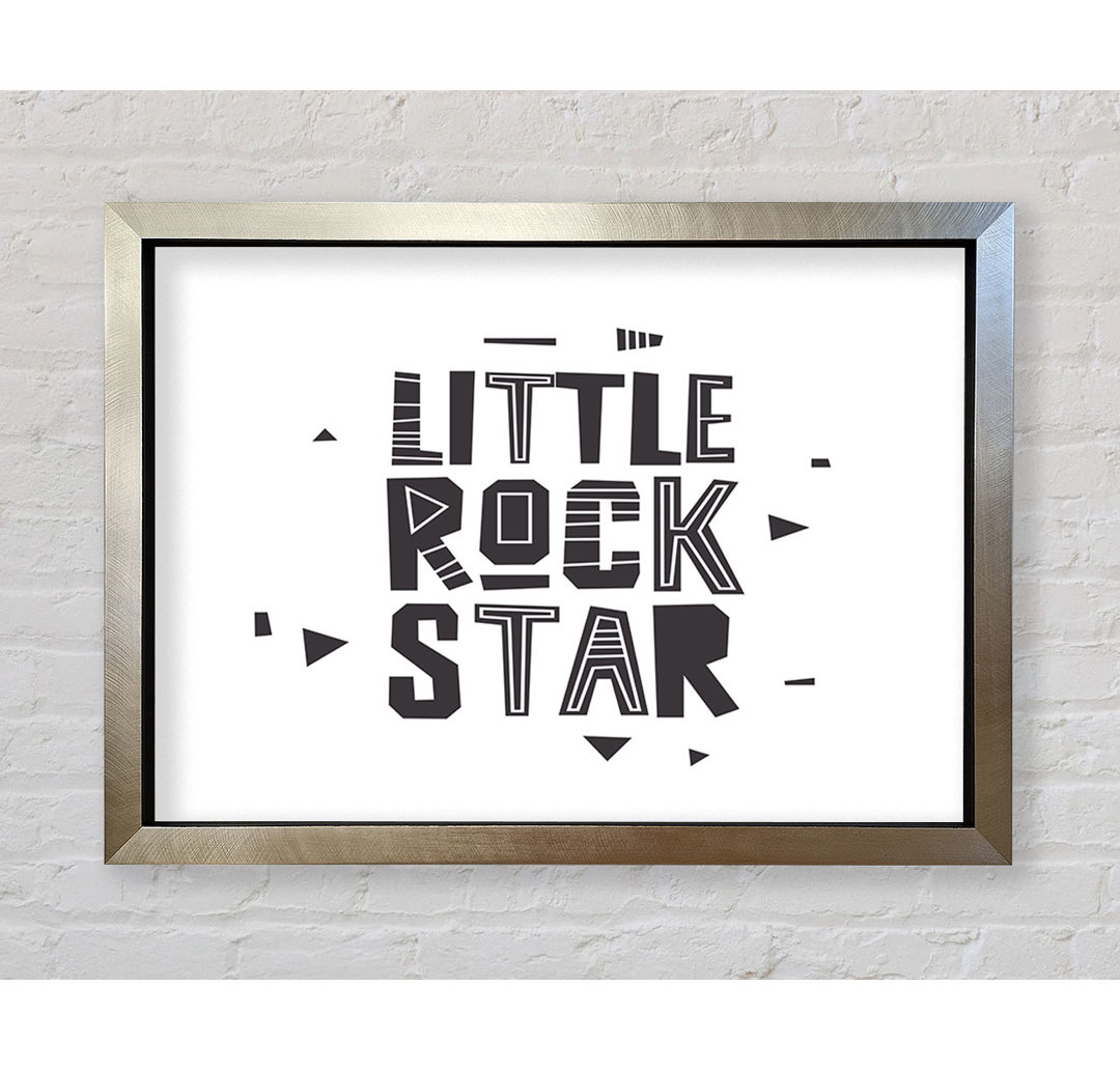 Little Rock Star Gerahmter Druck