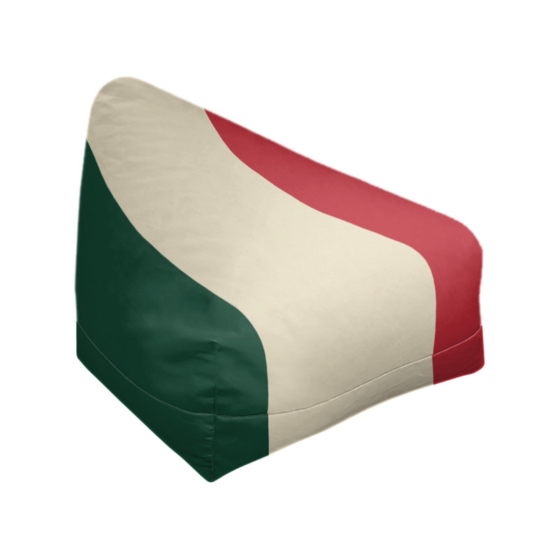 Classic Bean Bag, 42" H x 38" W x 31" D, Forest Green/Minnesota Wheat/Iron Range Red