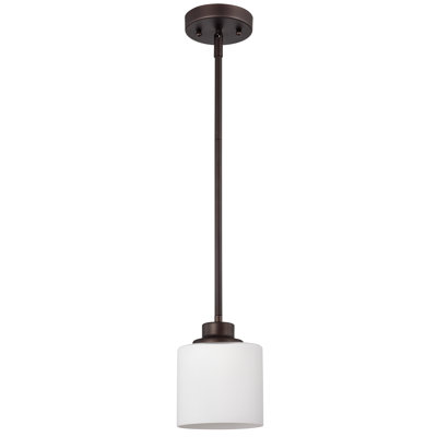 Luminaire suspendu cylindrique simple 1 lumière hellertown