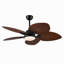 Ventilateur de plafond moderne et silencieux de 132 cm (52 ​​pouces) avec 5 pales en ABS, éclairage 3CCT, télécommande et moteur CC réversible pour chambre, salon et appartement (utilisation intérieure/extérieure).