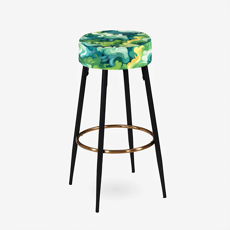 Camo Dreamscape Camouflage - Ensemble de 2 tabourets de bar abstraits