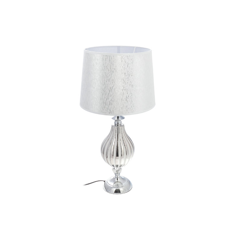 Lampe de table en céramique avec abat-jour, Blanc
