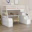 Lit mezzanine avec tiroirs, tablettes et bureau-2014404600