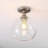 Chused Glass Semi Flush Mount